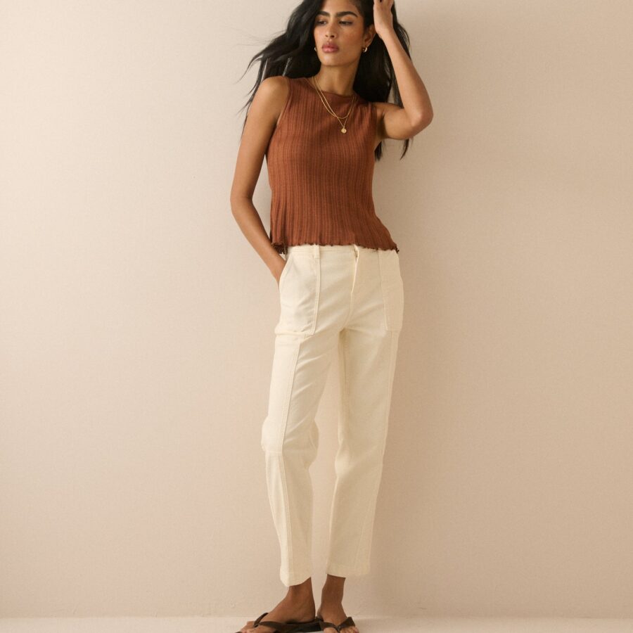 Silver Denim High Waisted Jeans