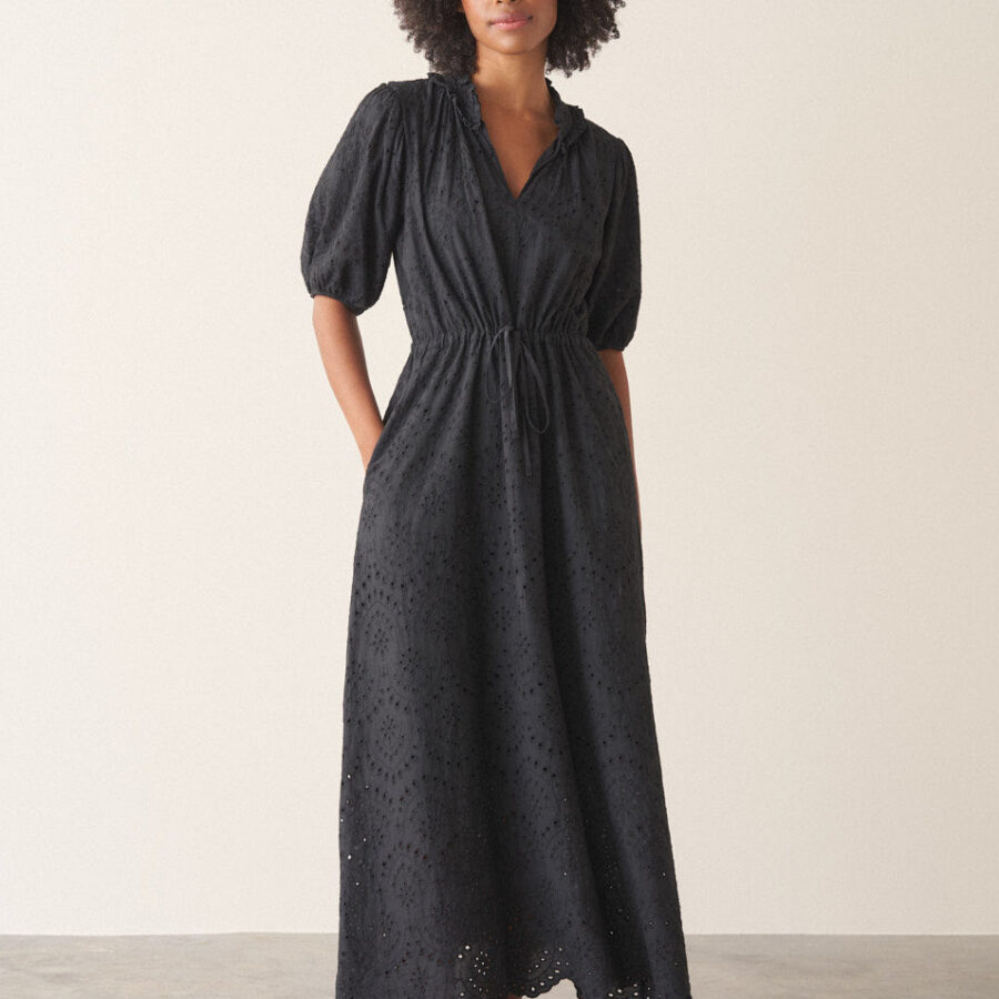 Black Broderie Dress