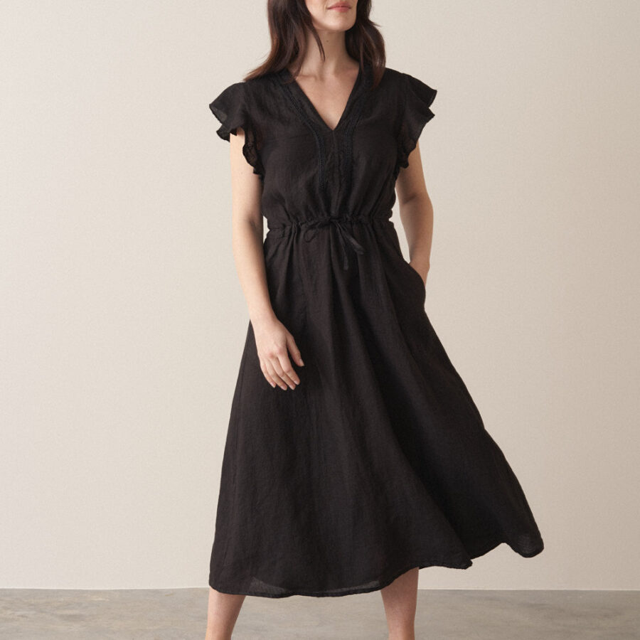 Black Linen Dress