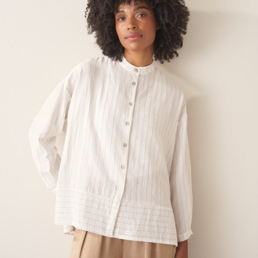 White Striped Shirt